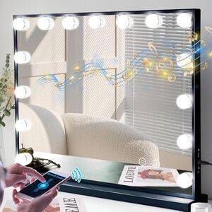 Fenair Vanity Mirror with Lights 22.8"x 18.1" Makeup Mirror with Lights
